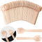 200 Pieces Disposable Mini Wooden Forks, Small Sporks, Appetizer Forks for Carnival Birthday Party Supplies (4 Inches)