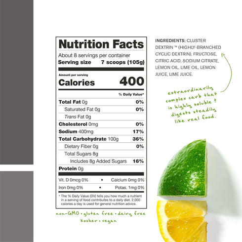 Skratch Labs Super High-Carb Hydration Powder, Carbohydrate Powder with Electrolytes, Endurance Energy Drink, Lemon +