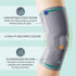 OPPO 2321 Knee Compression Sleeve for Men and Women - Knee Brace for Tennis/Running/Hiking/Workout/Meniscus Tear/ACL/Arthritis/Joint Pain Relief (Gray, Medium, Pack of 1)