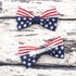 Independence Day Hair Clips, 2Pcs American Flag Hair Bow Clips for Baby Girls, 4th of July Accessories