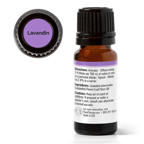 Plant Therapy Lavandin Essential Oil, 10 mL (1/3 oz), 100% Pure, Undiluted
