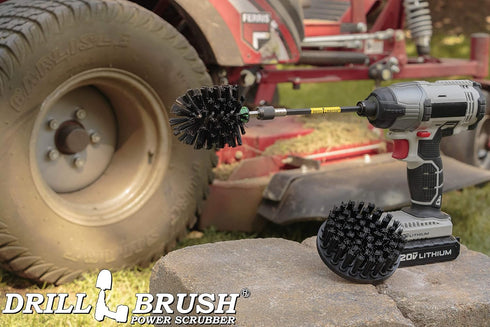 Power Scrubber Kit: Cordless Electric Spin Grill Brush Drill Set for BBQ, Fireplace Grates & More
