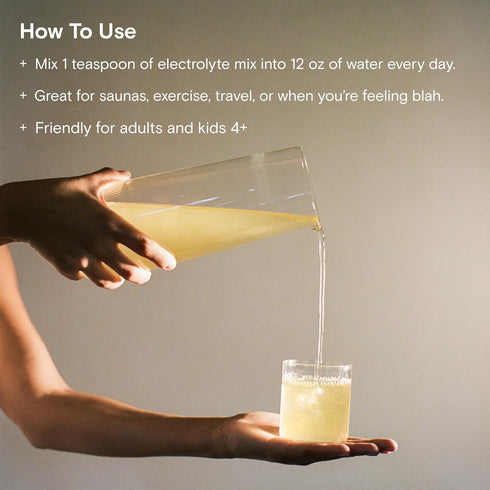Moon Juice Mini Dew Electrolytes Powder - Pomelo Grapefruit, 30 Servings for Hydration & Brain Function