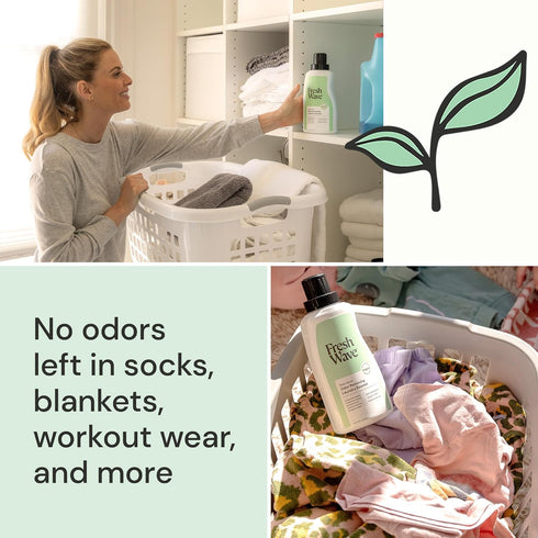 Fresh Wave Odor Removing Laundry Booster, 24 fl. Oz. | Natural Plant-Based Odor Eliminator for Fabrics