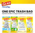 Glad Trash Bags, 13 Gallon ForceFlex Tall Kitchen Drawstring Garbage Bags, 40 Count, Package May Vary