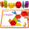 PHIELEY Dementia Activities for Patients, 80 Pieces Wooden Tangrams Cognitive Game for Seniors,