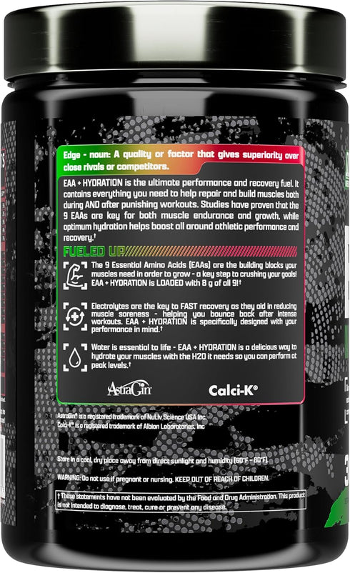 Nutrex Research EAA Hydration | EAAs + BCAAs Powder | 8G Essential Amino Acids + Electrolytes | Apple Pear 30 Servings