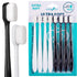Lingito Extra Soft Toothbrush, 8 Pack, Manual, Nano Bristles for Deep Cleaning Sensitive Gums, Adults