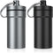 Portable Ear Plug Carrying Case, Urekt Waterproof Metal Earplug Keychain Container Holder (2 Pack)