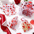 SIROGOGO 50 Pieces Heart Candy Bags, Organza Jewelry Pouches for Jewelry Packaging, Valentine's Day Party Supply