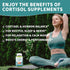 Herbance Gummies 30 Cortisol Supplements for Women, Cortisol Reducer w.Ashwagandha Rhodiola Rosea Magnesium L-Theanine