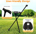 WXLTSGM 3 Portable Walking Stick, Folding Cane Chair with Seat Non-Slip Legged Portable Elders Travel Hiking Chair