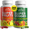 COUNTRY FARMS Fruits and Vegetables Supplement - 180 Fruit & 180 Veggie Capsules, 60 Servings