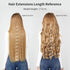 REECHO 14" 1-Pack 3/4 Full Head Wavy Clips in Synthetic Hair Extensions HE008 for Women
