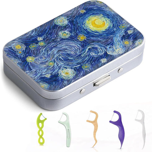 Dental Floss Portable Case, Easy to Store Floss Picks, Perfect for Traveling, Hotels, Appointments