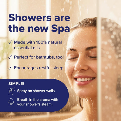 Pack, 100% 4 Pack (8oz) MOXE Aromatherapy Shower Mist Variety Eucalyptus, Lavender, Breathe and Dream, Spa Steam Spray