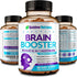 40-in-1 Brain Booster Supplements, Natural Nootropic Brain Support with DMAE, Bacopa Monnieri, 120 V Capsules