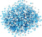 Honbay 1440PCS 5mm ss20 Light Blue Sparkly Round Flatback Rhinestones Crystals, Non-Self-Adhesive