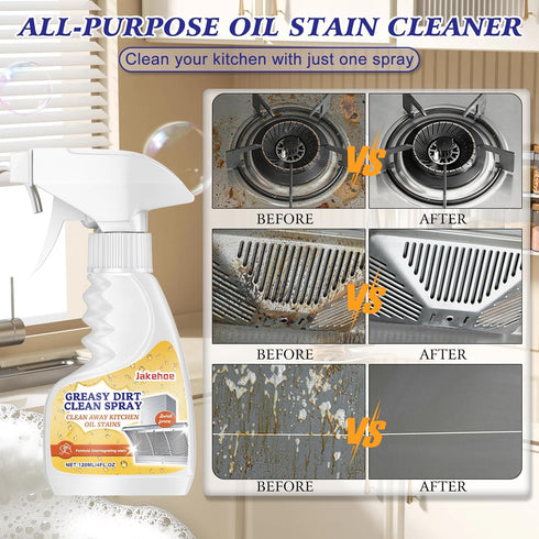 YOUSHEME Kitchen Heavy Duty Cleaner Spray,All-Purpose Oil Stain Cleaner,Kitchen Oil Remover Degreaser Spray,All-Purpose