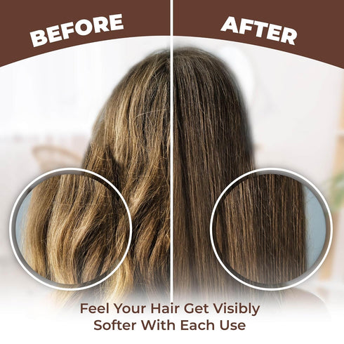 HerStyler Hair Serum - Argan Oil, Vitamin E, Aloe Vera for All Hair Textures, Non-Greasy