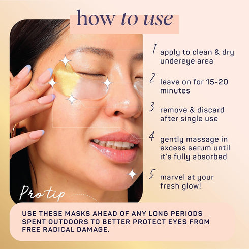 SpaLife Beauty Anti-Aging Under Eye Masks – Hydrogel Eye Patches for Fine Lines & Dryness, 24 Pairs