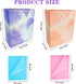BLESZSING Large Gift Bags Set, 2 Pack Paper Gift Bags with Tissue Paper, Colorful Pink Blue