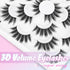 Losha 10 Pairs Wispy Faux Mink False Eyelashes, Soft 3D Volume Handmade Reusable Dramatic Long Eye Lashes Pack