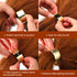 Yaomiao 3 Pieces Metal Circle Hair Cuff Elastic Hair Band Ties, Ponytail Holder Rope Accessory for Women Girls, 3