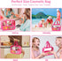 Chenille Letter Patch Clear Makeup Bag, Preppy Nylon with Handle and Zipper, Waterproof Travel Toiletry Bag