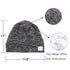 Silky Satin Lined Bonnet for Women, Adjustable Slouchy Beanie Sleep Cap for Long Curly Hair, Braids, Dreadlocks (Black)