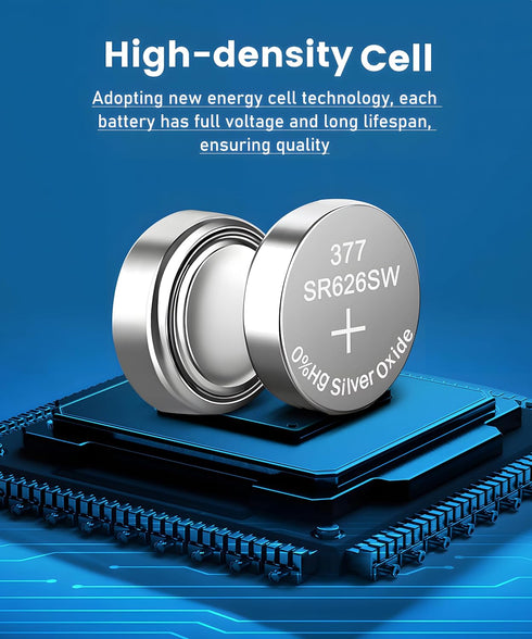 377 SR626SW Watch Battery LR626 376 V377 377a AG4 1.55V Silver Oxide Battery - 40 Pack