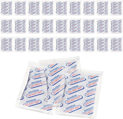 2000cc Oxygen Absorbers for Food Storage, Food Grade Packets (Individually Sealed, Total 30 Packets)