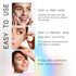 Reusable Forehead and Neck Sunblock Patches - 100% Silicone UV Protection Stickers with UPF 50 (Nude)