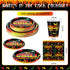 Sliner 100 Pcs Chili Cook Off Paper Party Supplies, 9'' Dinner Plates, 7'' Dessert Plates, and Napkins