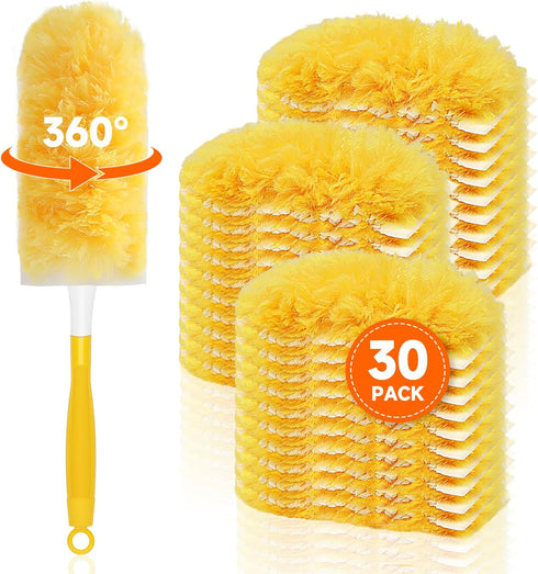 SetSail 30 Count Duster Refills for Swiffer Duster with 1 Handle Dusters