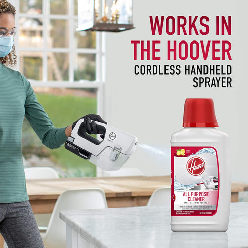 Hoover All Purpose Cleaner Solution for Cordless Handheld Sprayer, Works on Hard Floors and More