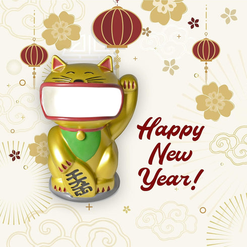 Retainer Buddy Lucky Cat - Sanitary Storage for Clear Aligners, Retainers, and Mouth Guards
