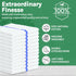 24 Blue Stripe Cleaning Towels, 16x19 Bar Mop Dish Towels, 30oz Commercial Grade Cotton for Home and Restaurant