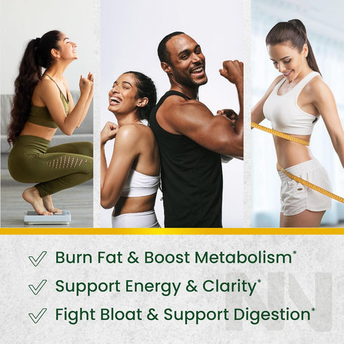 Green Tea Fat Burner Gummies for Weight Loss, Metabolism Boost & Appetite Suppressant with Green Coffee Bean Extract