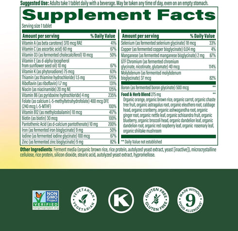 Immune 30 30 MegaFood Womens Multivitamin One Daily - Multivitamin for Women - Vitamin C, Vitamin D, Iron & B Vitamins