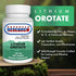 Dr. Hans Nieper Lithium Orotate 5mg, 200 Count, Lab Tested, Vegan Friendly