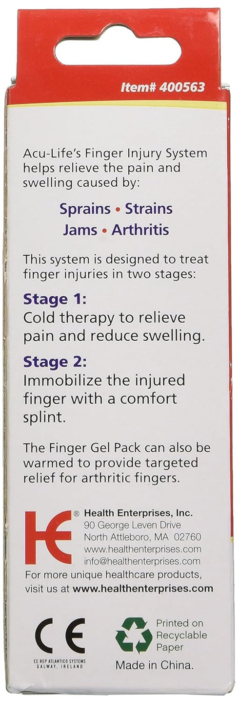 Acu-Life Finger Treatment Kit, Pain Relief and Recovery, Hot and Cold, 4 Piece Set