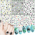 Panda Nail Art Stickers, Holographic Cartoon Bear Self-Adhesive Nail Decals for Women and Girls