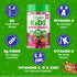 Orgain Kids Sugar Free Multivitamin Gummies, Vegan, 50 Superfoods, 15 Vitamins, Mixed Berry, 60 Gummies