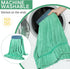 2 Pcs Commercial Mop Head Replacement, 18 Oz Tube Microfiber Mop Heads for Floor Cleaning
