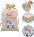 JOYIN 28 Pcs Valentine Drawstring Canvas Bags with 3 Pens, 4x5.75 Inch Pouch for Kids Party Favor