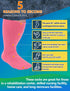 Powbrace 2 Pairs Wide Diabetic Socks for Swollen Feet, Lymphedema Socks,Non-Binding Socks,Diabetic Socks for Men