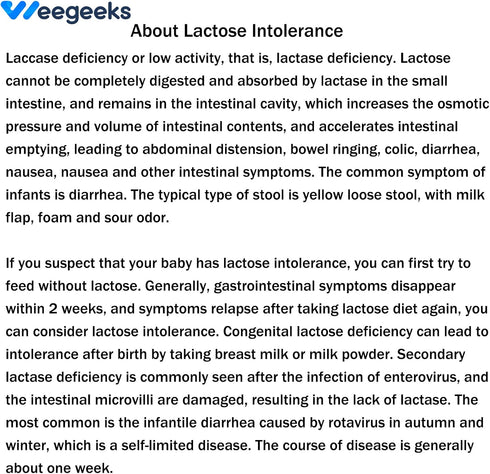 WEEGEEKS (1) Lactose Intolerance Test Strip at Home Lactase Activity Test Food Sensitivity Test