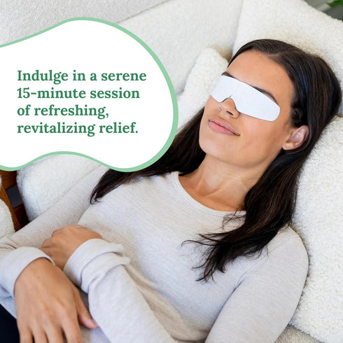 Rescue Hydrogel Self Cooling Compresses, Eye Cooling Pads, Cooling Eye Masks for Puffy Eyes, 12 Count, FSA & HSA