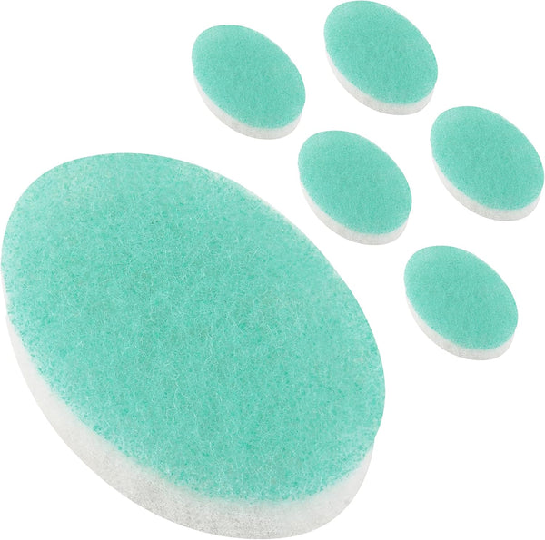 IMPRESA 6 Pack Double Sided Body Sponge for Daily Deep Cleansing and Regular Exfoliating - Buff Puff Style Exfoliating